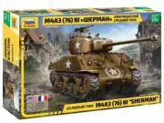 US Medium Tank M4A3 76 W Sherman 3676 ZVEZDA 1:35