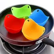 Versatile Silicone Egg Poacher Set for Perfectly Poached Eggs & More Kitchen NEW