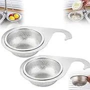 Songholee Stainless Steel Swan Sink Strainer Basket, 2 Pieces Sink Basket Colander Stainless Steel, Multifunctional Drain Basket, Sink Food Catcher Swan Filters, Kitchen Sink Corner Strainer
