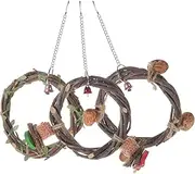 VERDANVERSE Parrot Swing Toy Bird Parakeet Swing Bed for Cockatiel Bird Perch Decorative Hanging Toy for Parrots