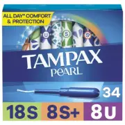 Tampax Pearl Triple Pack with Super/Super Plus/Ultra Absorbency Unscented