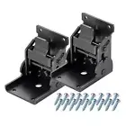 2 Pack Folding Table Leg Brackets, Black Foldable Self-Locking Hinge Extension