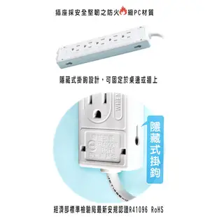 2022最新安規 CL-808 10孔插座15A電源延長線50條箱直頭/扁頭(台灣製)