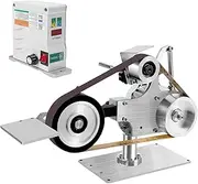 Belt Sander Bench Polishing Grinder, 1 x30 inch Belt Sander with 550W Brushless Motor, Belt Sander Polishing Grinding Sharpener, 6000rpm Stepless Speed Adjustable for Metalworking, Knife Making