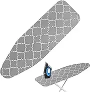 Dgayaeic Ironing Board Cover, Thick Cotton Iron Board Covers, Heat-Reflective Iron Pad, Easy To Clean, Scorch-Resistant, 100x34cm/110x34cm/120x41cm Fit For Most Standard-Sized Ironing Boards