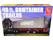 1/24 Scale Model Kit - Skill 3 40' Container Trailer by AMT