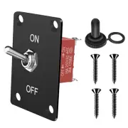 Heavy Duty Toggle Switch On-Off 12V DC 30A 2 Pin 2 Position SPST Waterproof Mari