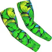 [FSCEV] Colorful Butterfly Sun Protection Arm Sleeves Outdoor Essentials Cooling Compression Golf Hiking Cycling