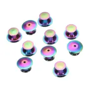 10pcs Metal Pin Backs Spring Loaded Pin keepers Locking Pin Keepers, Colorful