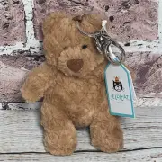 Jellycat Bartholomew Bear Bag Charm Keychain Mini Plush Stuffed Animal Toy NWT