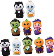 TOYANDONA 10pcs Interactive Cartoon Finger Puppets for Halloween Party Game Props Develops Creativity Communication Skills Present for Showers Birthdays