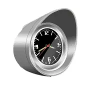 Car SUV Luminous Pointer Clock Time Gauge Dashboard Console Decor Silver Shell (for: Mazda)