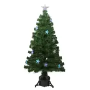 Northlight 4' LED Color Changing Fiber Optic Artificial Christmas Tree Stars