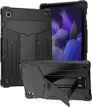JOJOBE Galaxy Tab A8 10.5 inch 2021 Protective Case (Model SM-X200 X205), Hard Durable Rugged Shockproof Cover Case with Kickstand for 2021 Release Samsung Galaxy Tab A8 10.5 LTE-Black