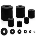 150 PCS Flat Rubber Washers Assortment Kit, Black Rubber Washers for Bolts Rubbe