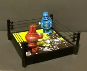 Custom Rascal Robot set "Rockem Sockem Rascals" ??!! TOMY Z WIND UP POCKET BOT