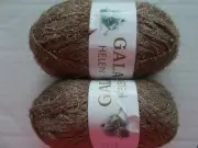 Premier Gala Helen wool blend fashion yarn, camel beige, lot of 2 (131 yds ea)
