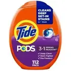 Tide PODS Liquid Laundry Detergent Pacs, Spring Meadow Scent, 112 Count