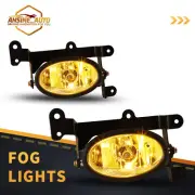Black Yellow Fog Lights for 2006-2008 Honda Civic 2 Door Coupe Projectors Lamps (for: Honda)