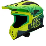 MX708 Fast II Duck M.H-V Green H-V Yellow Offroad Helmet