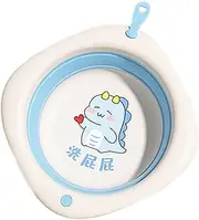 Wash Basin for Baby - Effortless Style Baby Wash Basin, Low Cost Baby Wash Basin | Toddler Bath Tubs with Baths Support Cushion Pad Seat Mat, Anti Slip Portable Travel Shower (37x32x10cm)