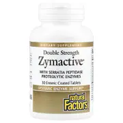Natural Factors, Zymactive, Double Strength, 30 Enteric Coated Tablets