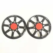 2 Pcs 5" ABS Plastic Speaker Cover Grill For Car Audio DJ PA Speaker Black & Red