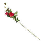 ARTIFICIAL RED GARDEN ROSE STEM 96CM | Floral Supplies and Decorations