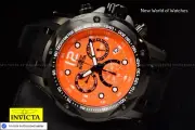 Invicta Speedway Chronograph Quartz ORANGE Dial 51mm Tachymeter Men's Watch