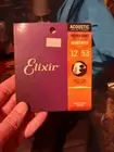Elixir 16052 Nanoweb Acoustic Guitar Strings Light 12-53 Phosphor Bronze