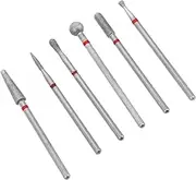 VALICLUD 6pcs Nail Drill Bits Set Grinding Heads For Dead Skin Removal Manicure Tool Kit Home And Salon Nail Polishing Bits