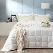 Ddecor Home Checks 500 TC Cotton Jacquard Comforter Set - 2 Colours