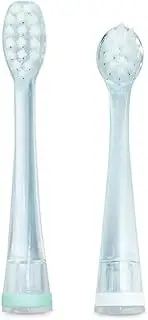 Miniland Replacement Toothbrush Heads for Kids Electric Toothbrush, 2 Soft Interchangeable Heads for 0-6 Years, Compatible with Baby Tooth Care