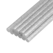 10pcs Mini Hot Glue Sticks for Glue Gun 7mm x 100mm Silver Grey Glitter