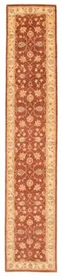 Vintage Hand-knotted Runner Rug 2'6" x 12'2" Traditional Wool Carpet