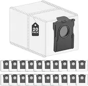 20 Pack Dust Bags Compatible with dreame X30 Ultra / X40 Ultra / L10s Pro Ultra/L40 Ultra/S10Pro Ultra/S30 Pro Ultra,Robot Vacuum Cleaner, 3L Large Capacity Vacuum Cleaner Dust Bag Accessories Parts