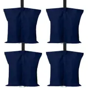 Angel Sar Canopy Weights Gazebo Tent Sand Bags in Navy Blue, 4-Pack