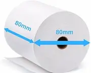 EARTHLIKE 50 Rolls 80x80x19mm Premium EFTPOS Thermal Paper Cash Register Receipt Rolls