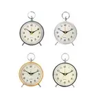 Silent Alarm Clock Bed Shaker Creative Metal Desk Clock Bedside Wake up Clock