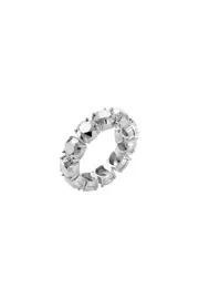 [Diesel] Diesel - Sterling Silver Band Ring - Rings - Unisex - Silver 6.5 Silver