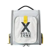 Petkit 43cm Breezy Xzone Pet Dog/Cat Carrier Travel Portable Bag Grey Yellow
