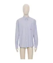 Valentino Garavani Logo Embroidered Buttoned Shirt SHIRTS CM42,SHIRTS CM43,SHIRTS CM40,SHIRTS CM41,SHIRTS CM39,SHIRTS CM37,SHIRTS CM38 Gray