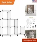 Cube Storage Organizer, Storage Cubes Shelves Bookshelf, 6 Cube Closet Organi...