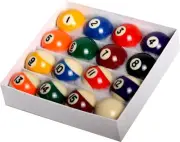 MINI POOL BALLS SET 55 GRAM 1.5" SIZE PERFECT FOR SMALL TABLE NEW SHIPS FREE WOW