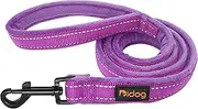 Didog Dog Walking Leashes 4 FT Long with Soft Warm Flannel Padded Handle,Reflective Dog Leash Night Safety Fit Small Medium Dogs