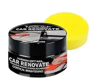 [Generic] Car Interior Care Kit, Multipurpose Car Interior Care Kit, Portable Polishing Wax with Sponge, Car Parts Restorer for Prevent Yellowing