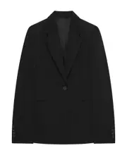 Givenchy V-Neck Single-Breasted Jacket F34,F38 white