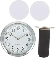 Mikinona 1Set Mini Vehicle Clock Adhesive Dashboard Digital Clock for Cars Luminous Design Easy Installation Compact Present for Car Owners