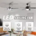 【1 Year Warranty】52'' Ceiling Fan 6 Speed Reversible DC Motor 5 Blades LED Light
