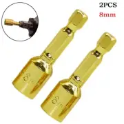 Socket Adapter Hexagonal Chrome Vanadium Steel Hand Drill Bits Sleeve Hex Socket